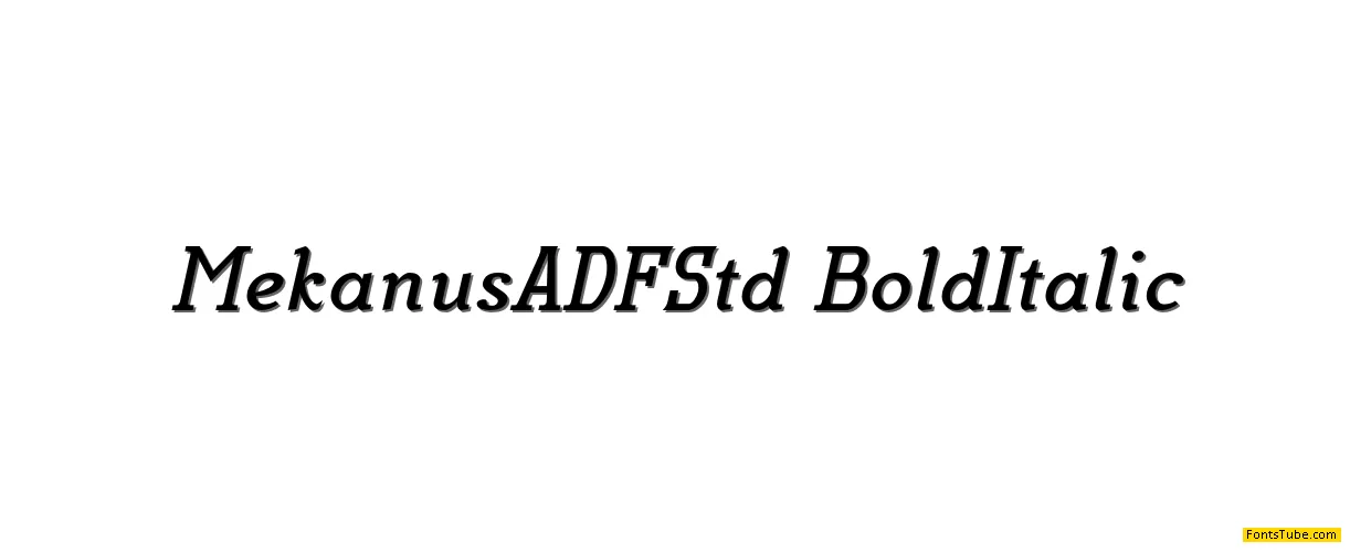 Mekanus ADF Font Family