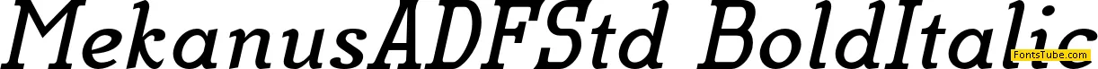 Mekanus ADF Font Family