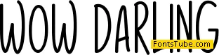 Wow Darling Font