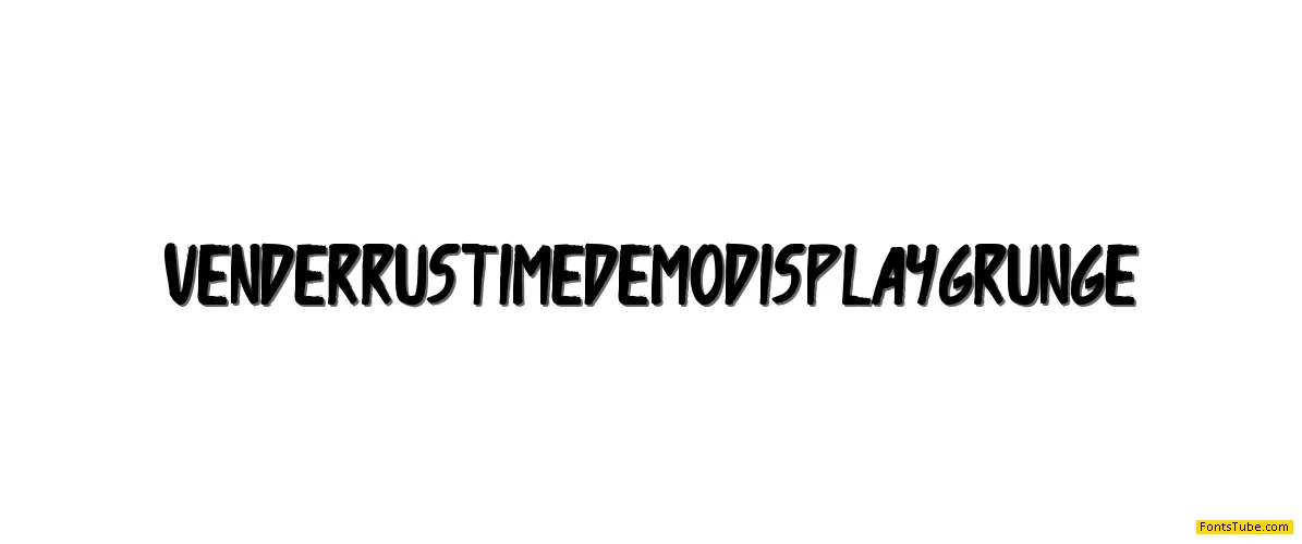 Vender Rustime Demo Font Family