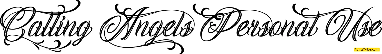 Calling Angels Personal Use Font