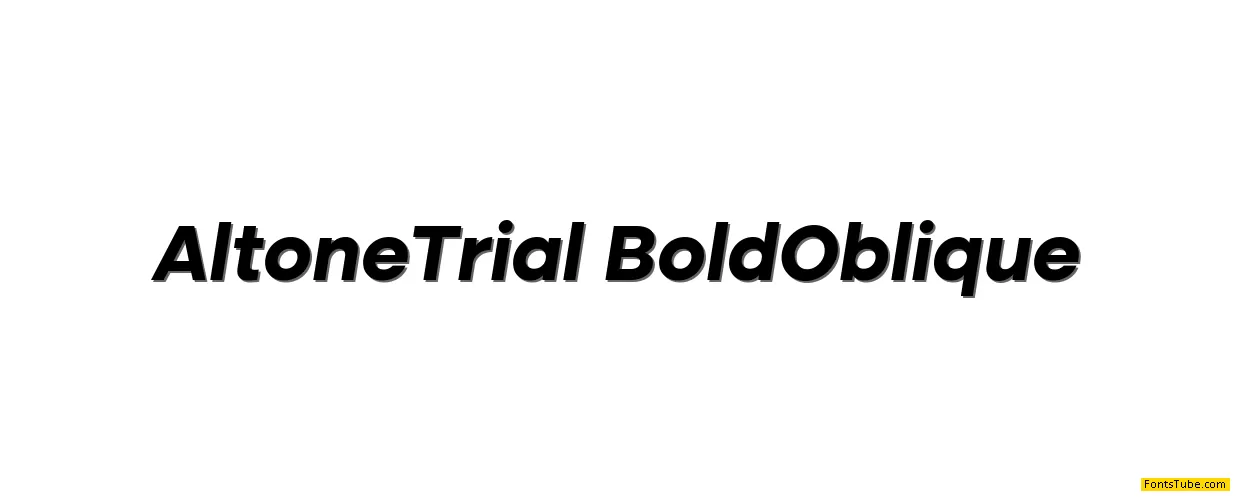Altone Trial Font Family