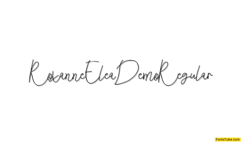 Roxanne Elea Demo Font
