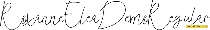 Roxanne Elea Demo Font