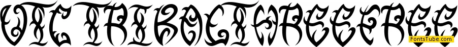 VTC Tribal Three Free Font