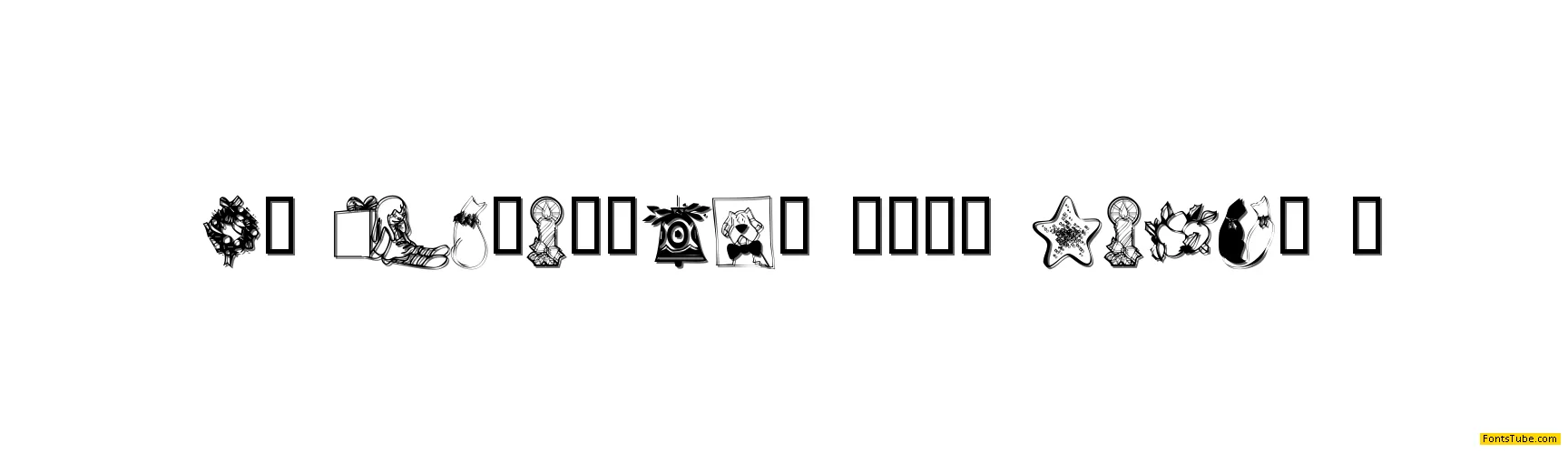 KR Christmas 2002 Dings 5 Font