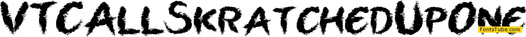 VTC All Skratched Up One Font