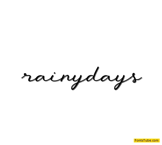 rainydays Font