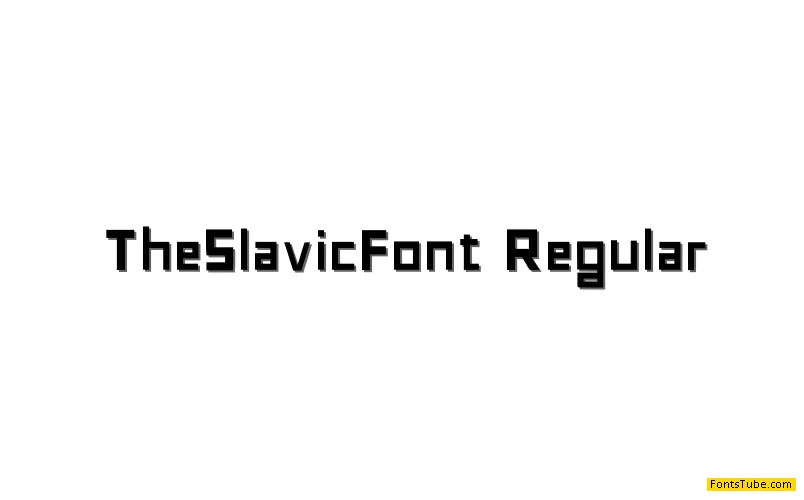 The Slavic Font Font
