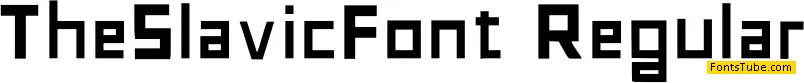 The Slavic Font Font