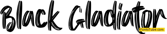 Black Gladiator - Personal Use Font