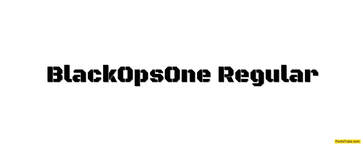 Black Ops One Font