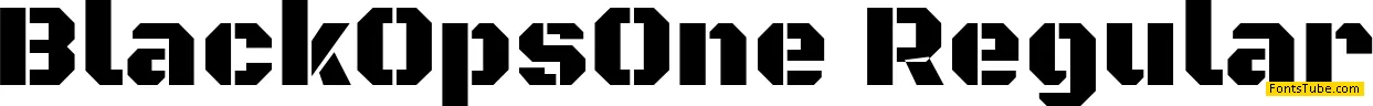 Black Ops One Font