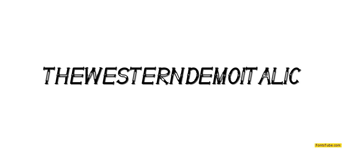 The Western Demo Font Family