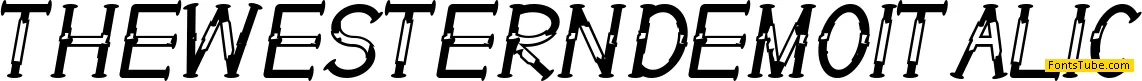 The Western Demo Font Family