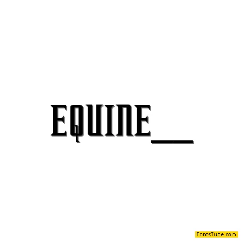 Equine Font