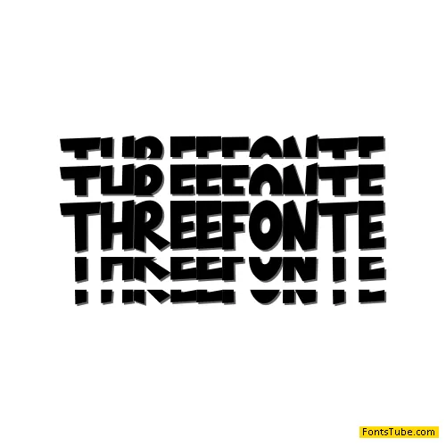 THREEFONTE Font
