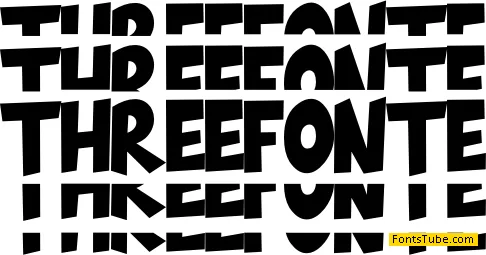 THREEFONTE Font