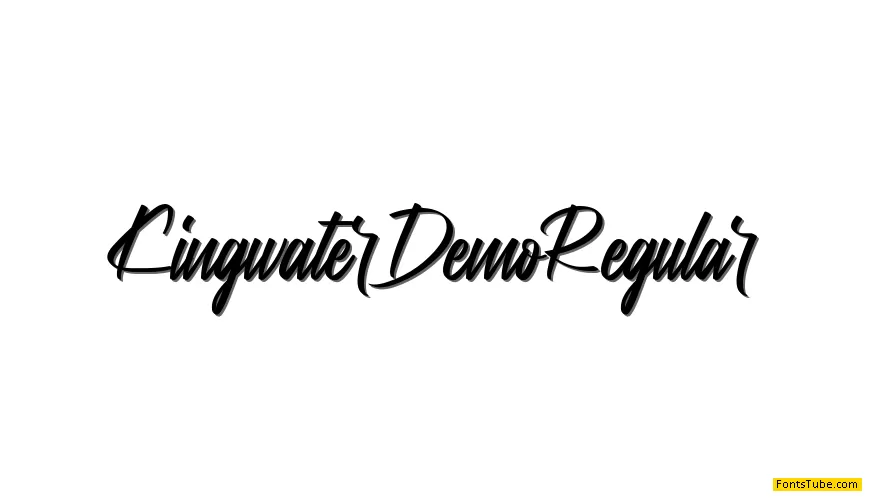 Kingwater Demo Font