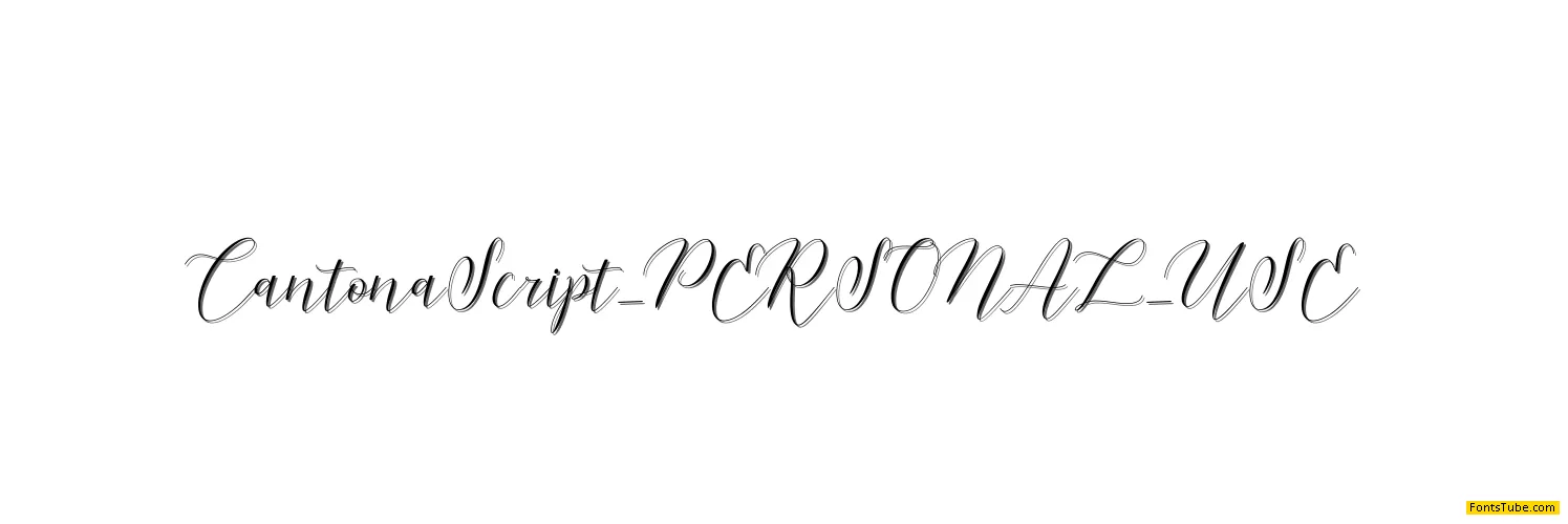 Cantona Script Font