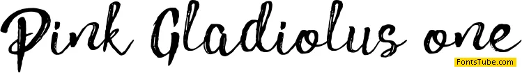 Pink Gladiolus Font