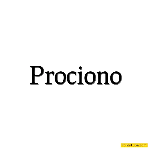 Prociono Font Family