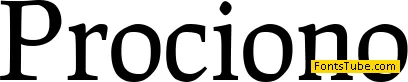 Prociono Font Family