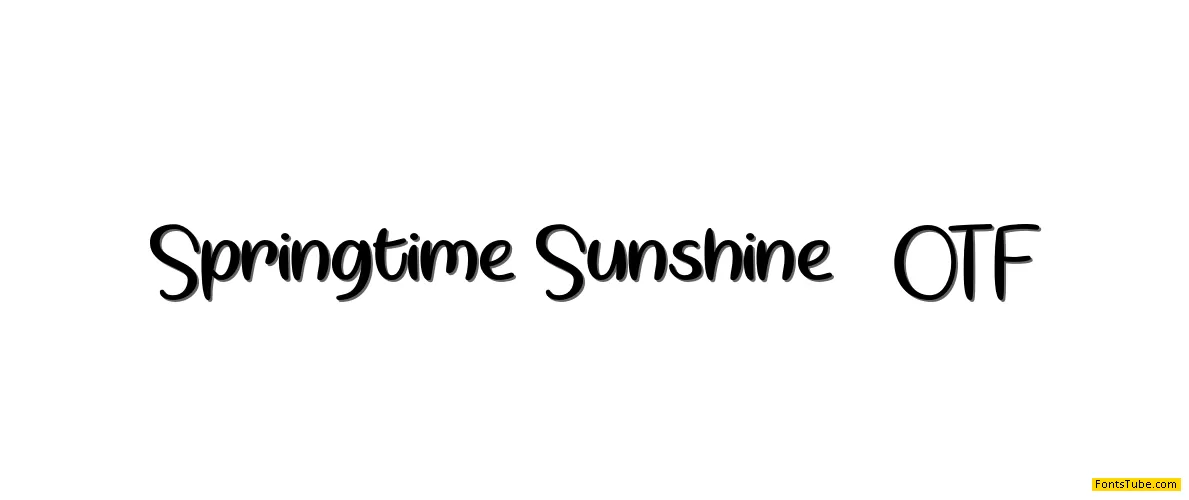 Springtime Sunshine Font