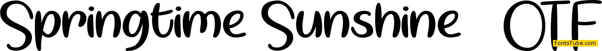 Springtime Sunshine Font