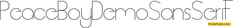 Peace Boy Demo Font Family