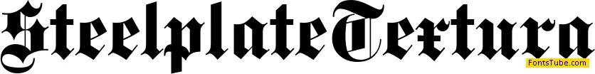 Steelplate Textura Font