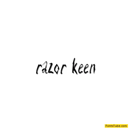 Razor Keen Font