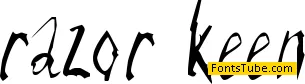 Razor Keen Font