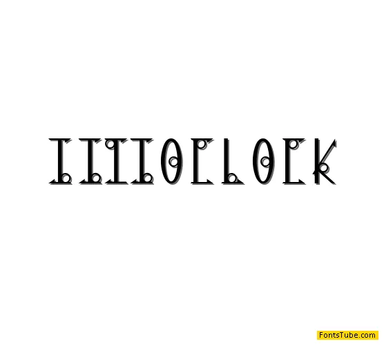 Thirteen O Clock Font