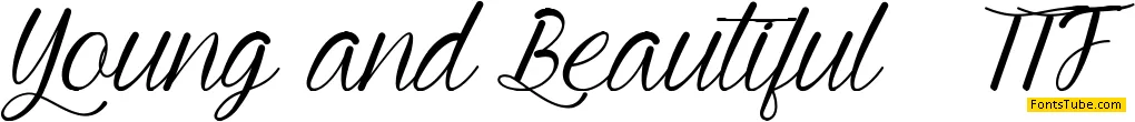 Young and Beautiful Font
