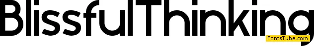 Blissful Thinking Font