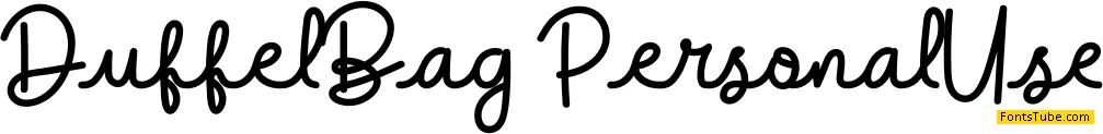 Duffel Bag Font