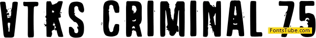 VTKS CRIMINAL 75 Font