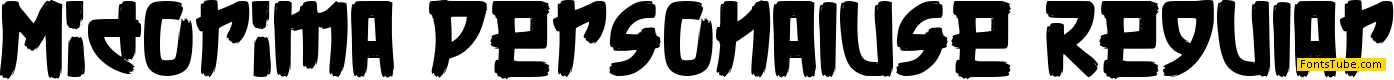 Midorima - Personal Use Font