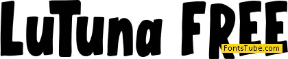 LuTuna FREE Font