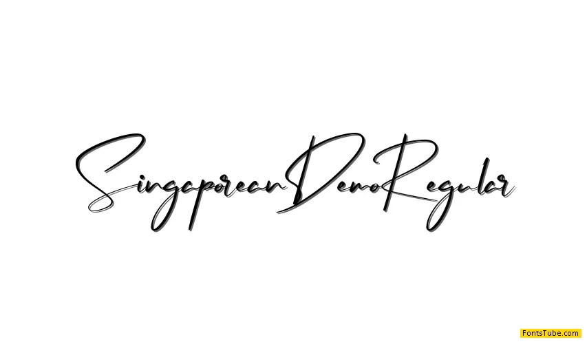 Singaporean Demo Font