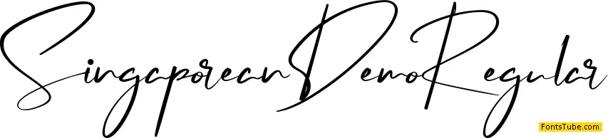 Singaporean Demo Font