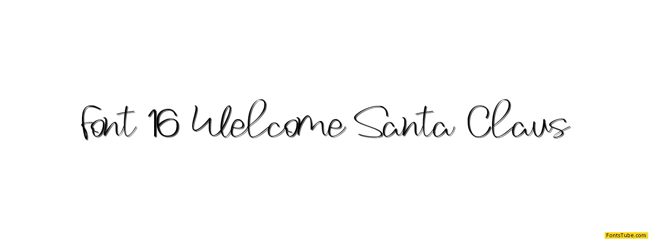 Welcome Santa Claus Font