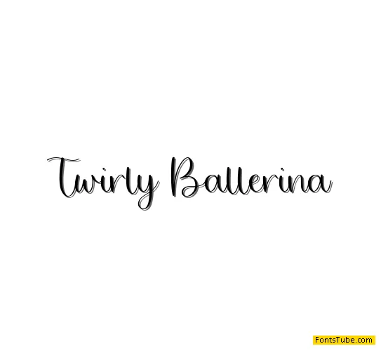 Twirly Ballerina Font