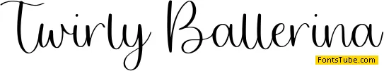Twirly Ballerina Font