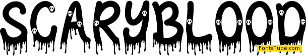 Scary Blood - Pesonal Use Font