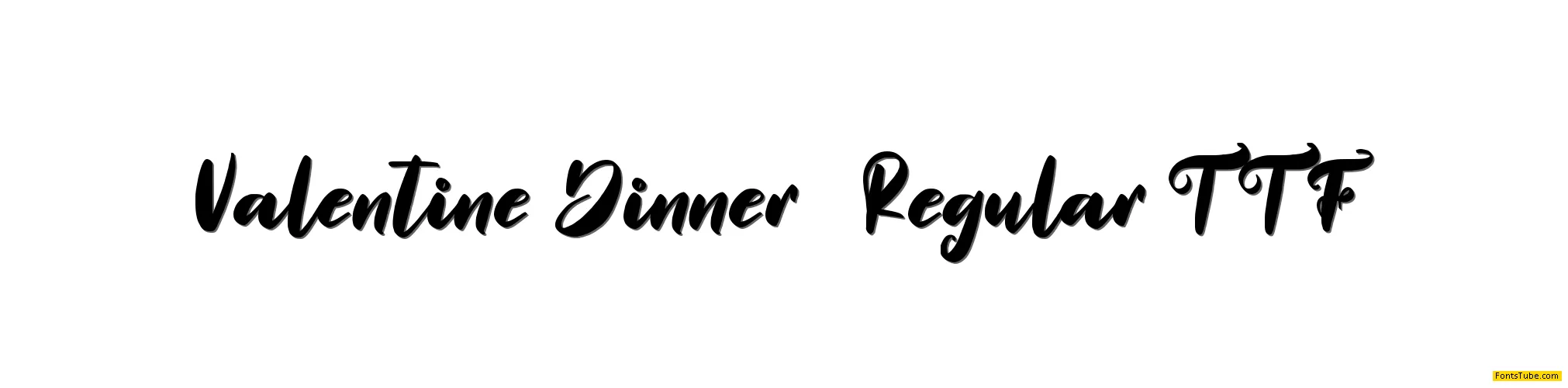 Valentine Dinner Font