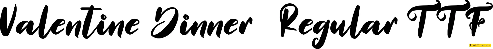 Valentine Dinner Font