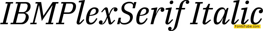 IBM Plex Serif Font Family