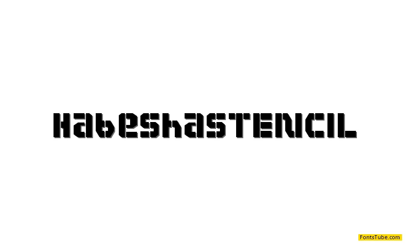Habesha stencil Font